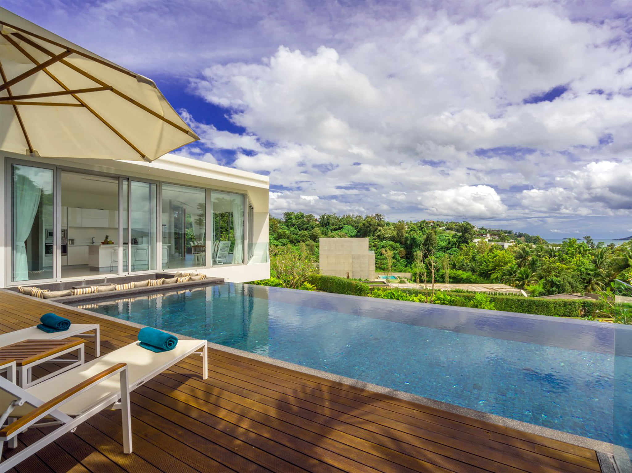 02 villa abiente stunning view from the pool