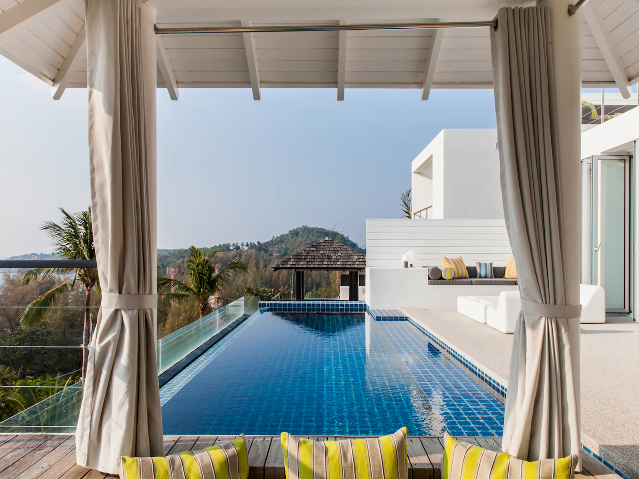 1. villa sammasan sun loungers by the pool