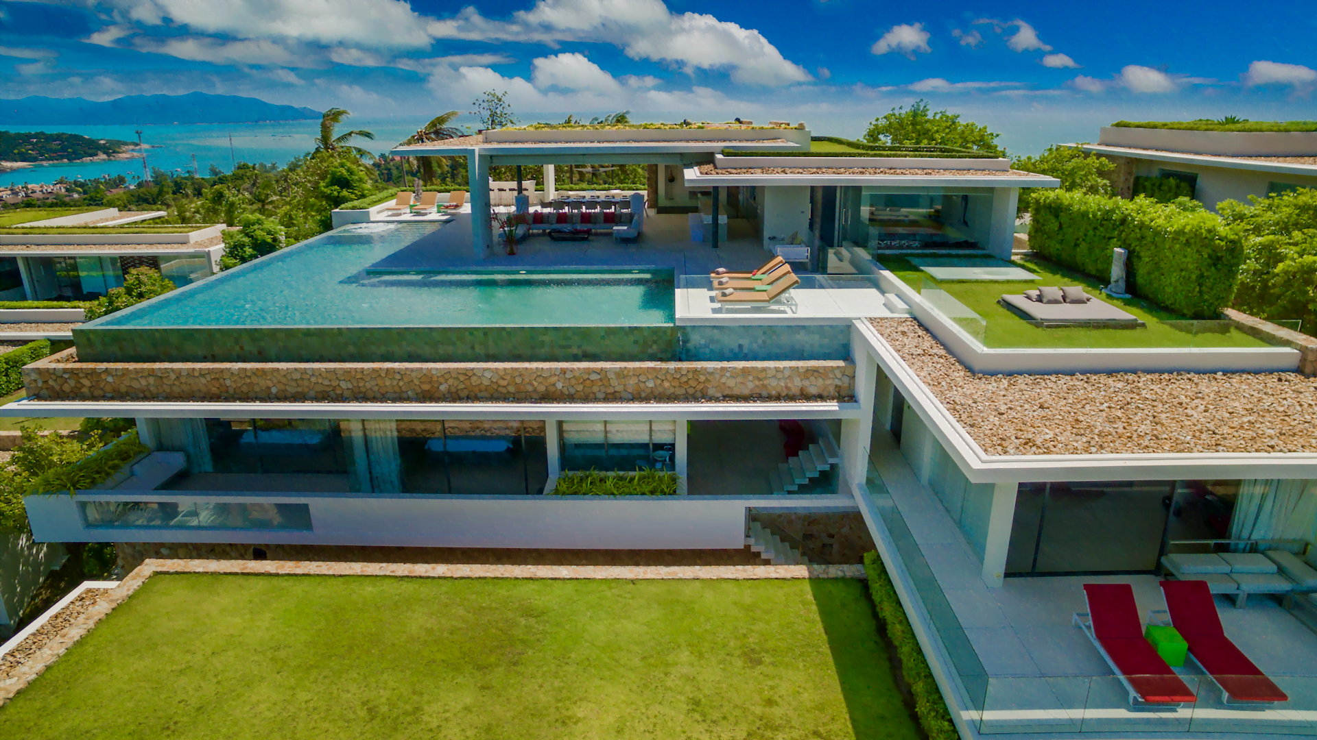 101 villa anavaya koh samui aerial view