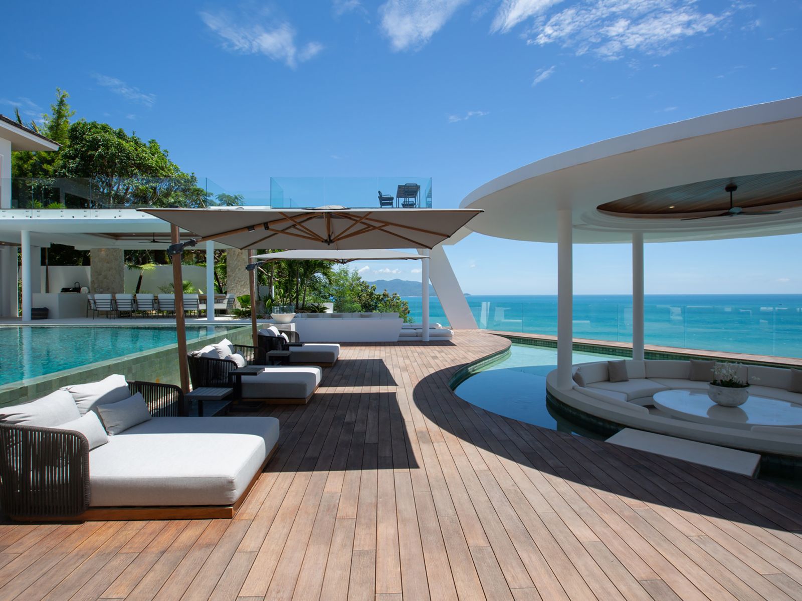 13 villa solana relaxing infinity pool lounge and pavilion sala