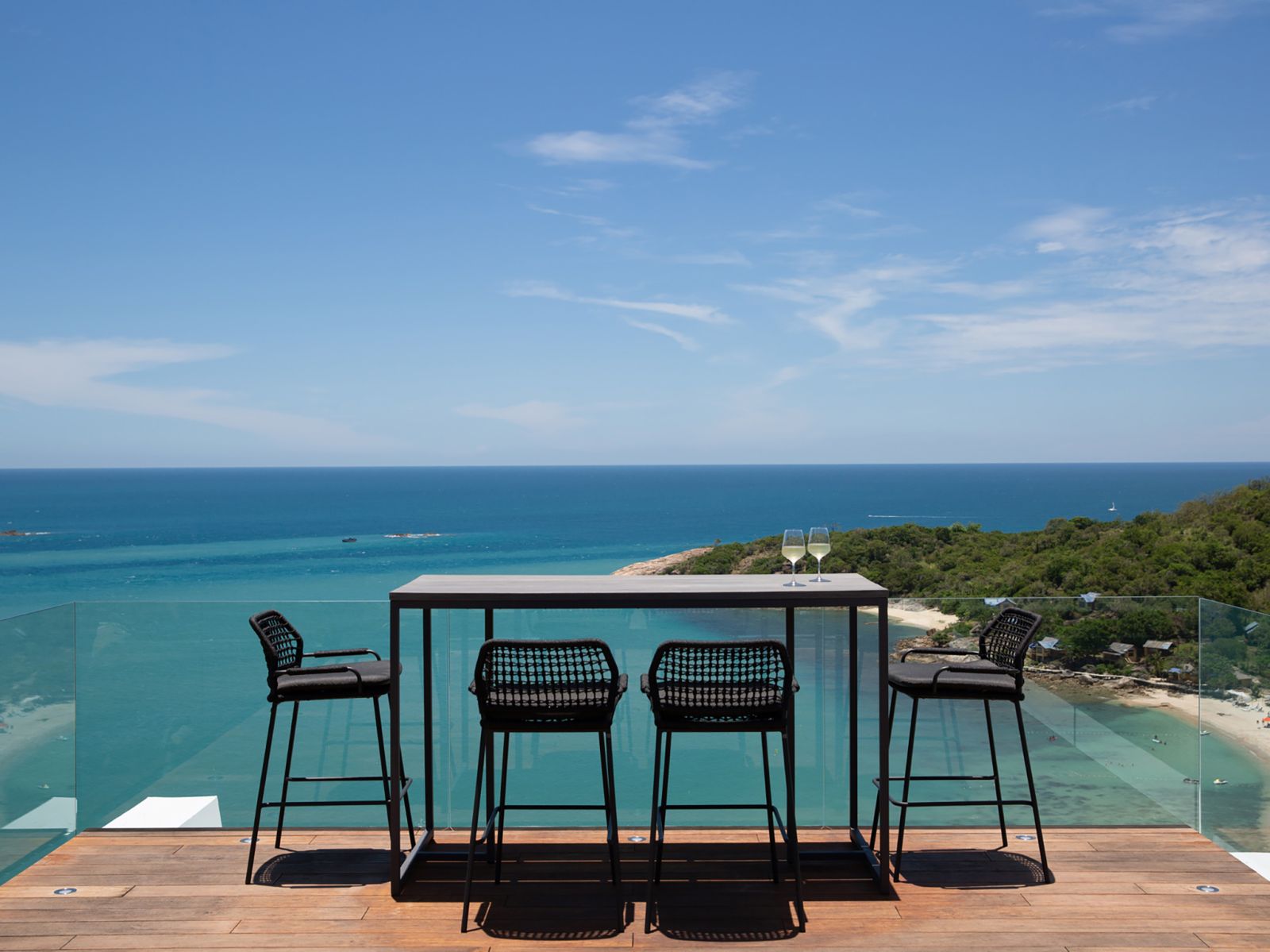 50 villa solana breezy sundeck with a panoramic view of the island