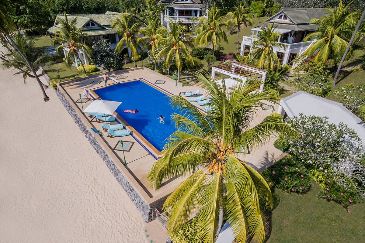 villa nirvana cape panwa phuket aerial pool