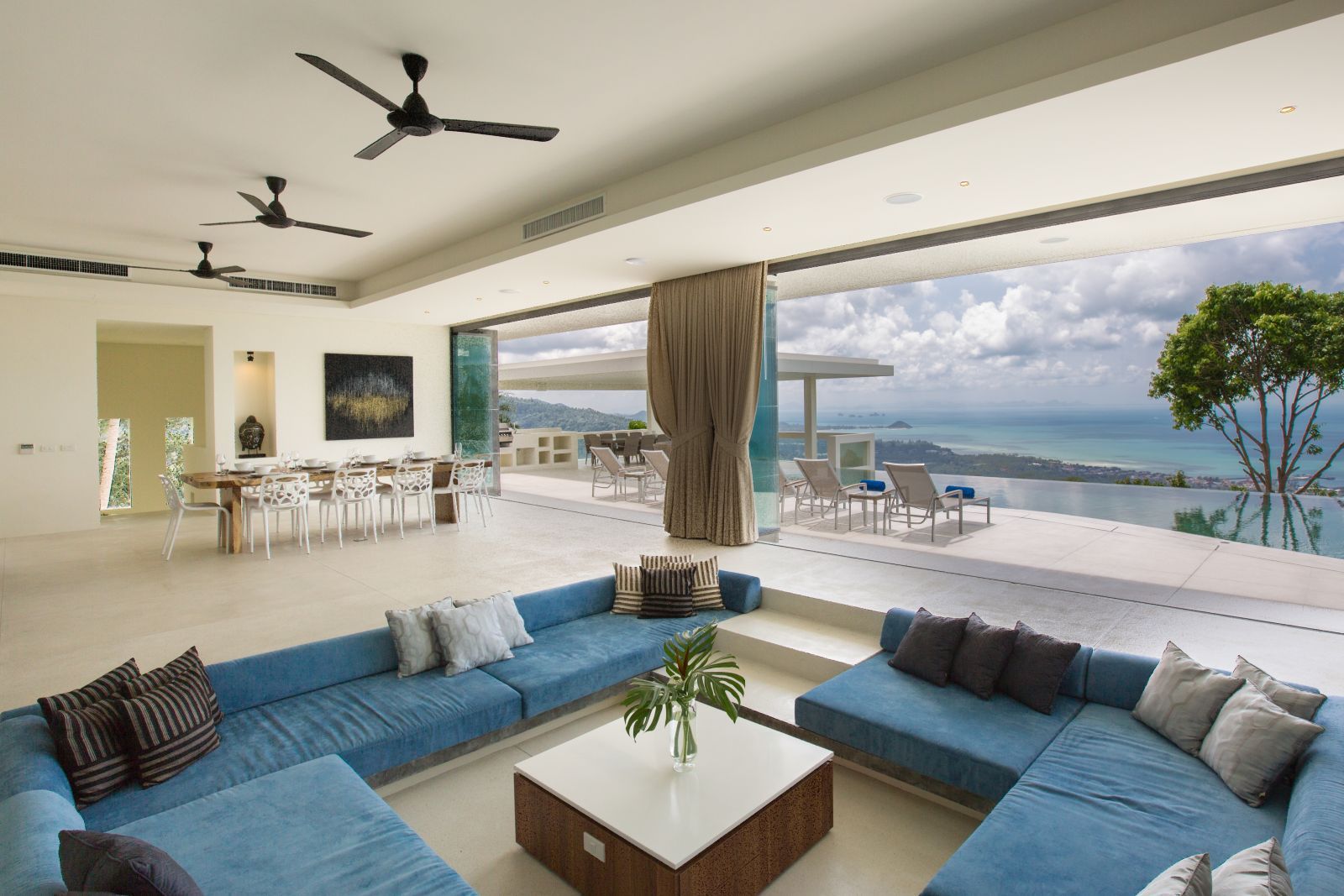 spice 45 at lime samui living area with beautiful view