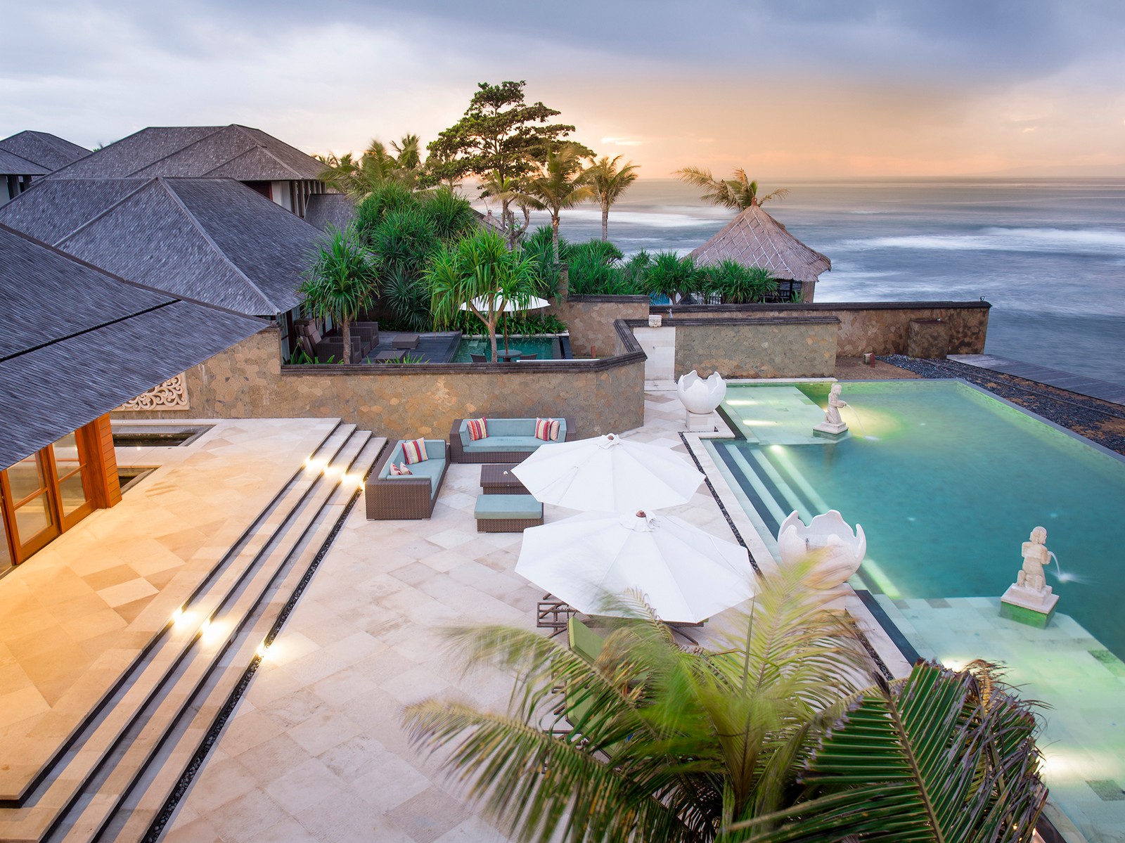 23. villa bayu gita beachfront pool and deck