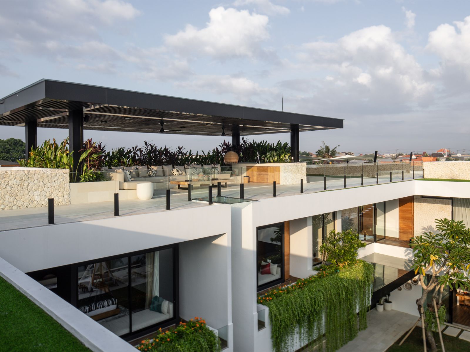 13 villa norbu rooftop sala overlooking rice fields