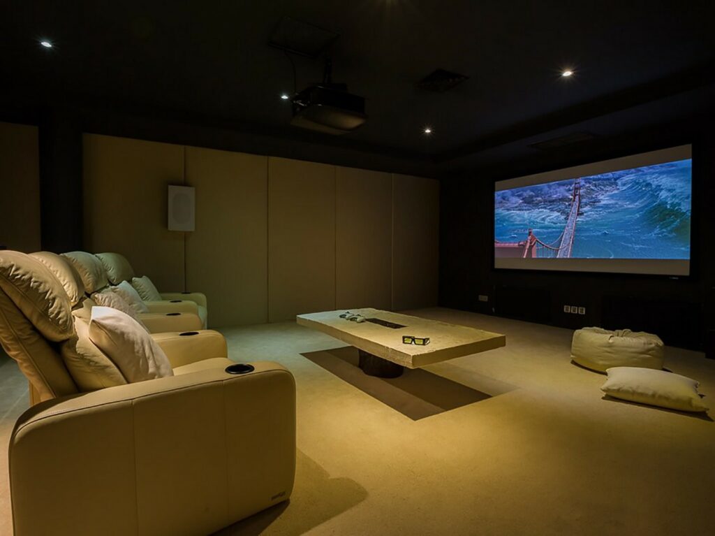 grand cliff ungasan front residence cinema room