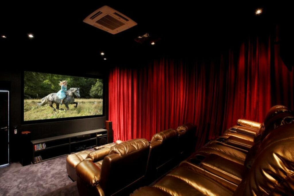 villa zavier theater room