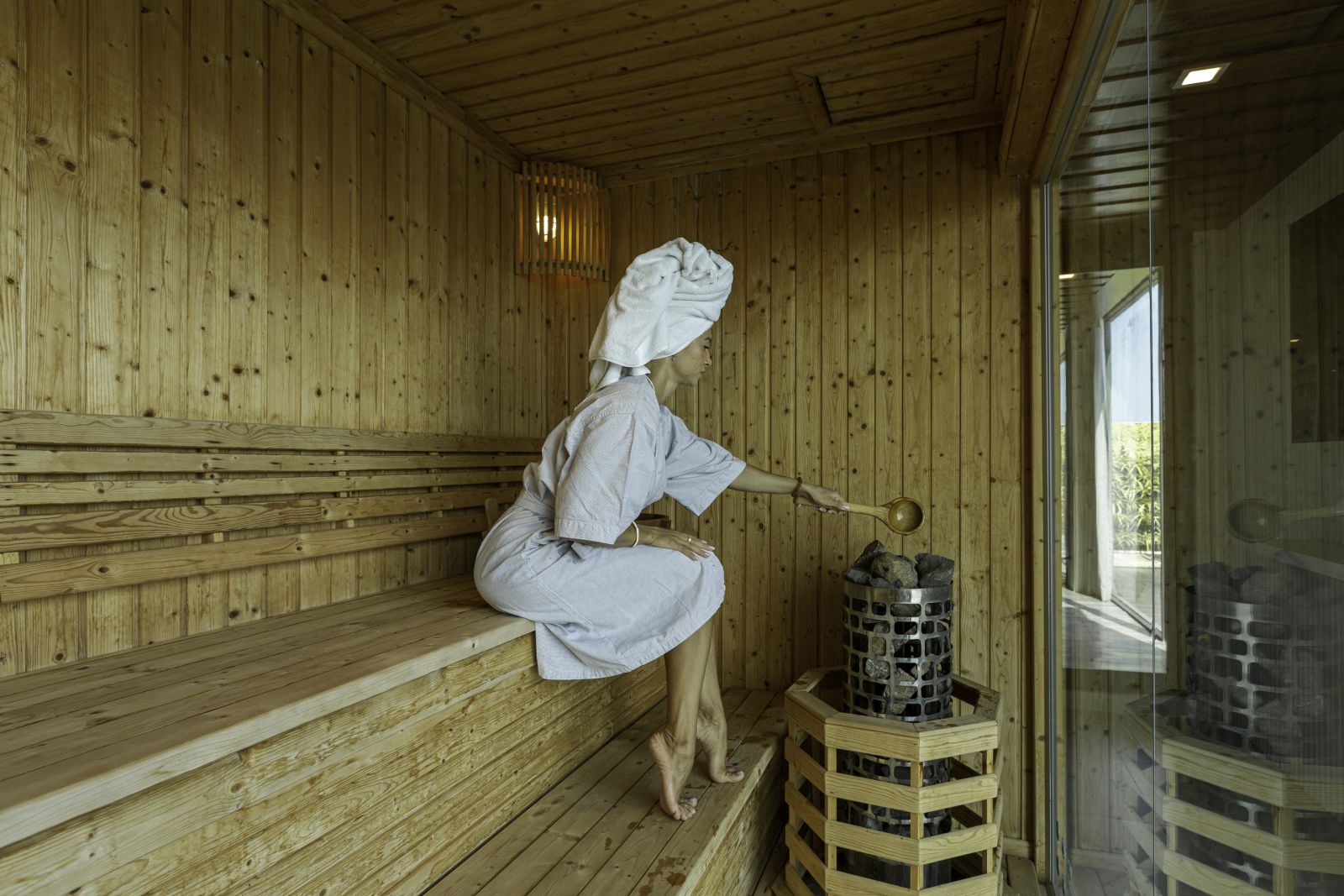 villa thousand cliff sauna 2