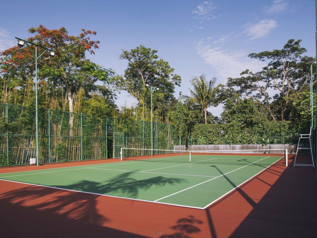 the arsana estate private tennis court